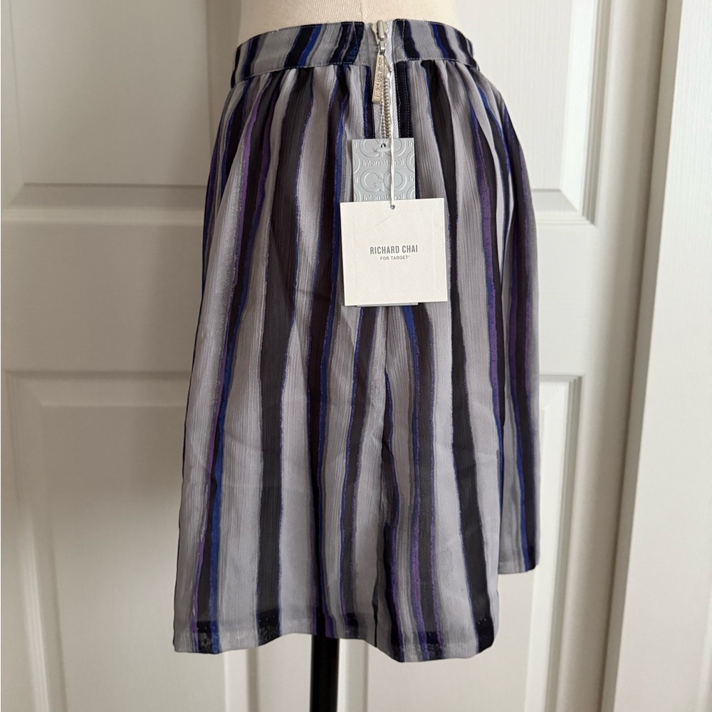 Richard Chai Blue Gray Pleated Skirt 3 (XS/S)